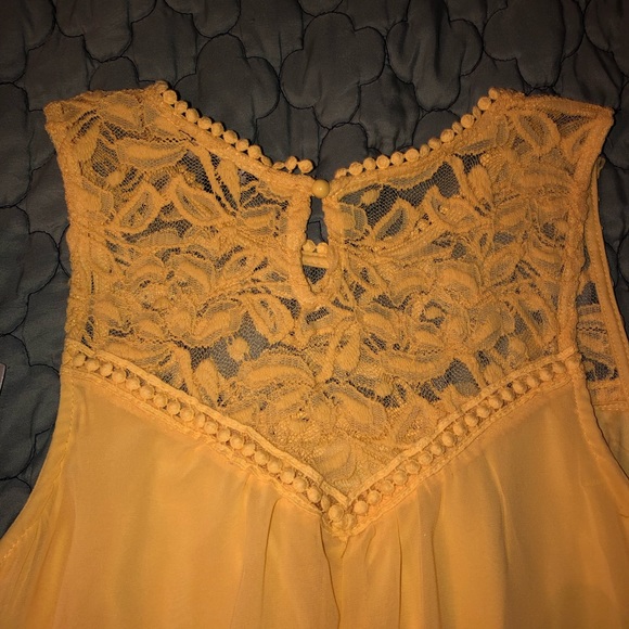 ✌️Last $$💧 Lace Top Yellow Dress - Picture 3 of 3